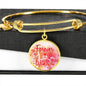 Forever With You Stainless Steel or 18k Gold Circle Bangle Bracelet - Express Your Love Gifts