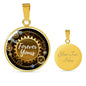Forever Yours Circle Necklace Stainless Steel or 18k Gold 18-22" - Express Your Love Gifts