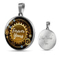 Forever Yours Circle Necklace Stainless Steel or 18k Gold 18-22" - Express Your Love Gifts