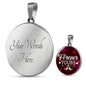 Forever Yours Circle Necklace Stainless Steel or 18k Gold Necklace 18-22"-Express Your Love Gifts