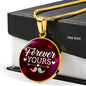 Forever Yours Circle Necklace Stainless Steel or 18k Gold Necklace 18-22"-Express Your Love Gifts
