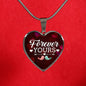 Forever Yours Heart Pendant Necklace Stainless Steel or 18k Gold 18-22"-Express Your Love Gifts