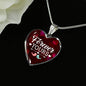 Forever Yours Heart Pendant Necklace Stainless Steel or 18k Gold 18-22"-Express Your Love Gifts
