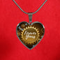 Forever Yours Necklace Stainless Steel or 18k Gold Heart Pendant 18-22" - Express Your Love Gifts