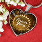 Forever Yours Necklace Stainless Steel or 18k Gold Heart Pendant 18-22" - Express Your Love Gifts