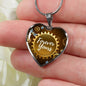 Forever Yours Necklace Stainless Steel or 18k Gold Heart Pendant 18-22" - Express Your Love Gifts
