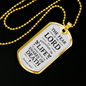 Fountain Of Life Christian Necklace Stainless Steel or 18k Gold Dog Tag 24" Chain-Express Your Love Gifts