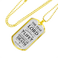 Fountain Of Life Christian Necklace Stainless Steel or 18k Gold Dog Tag 24" Chain-Express Your Love Gifts