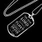Fountain Of Life Scriptureinspired Necklace Stainless Steel or 18k Gold Dog Tag 24" Chain-Express Your Love Gifts