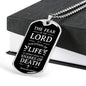 Fountain Of Life Scriptureinspired Necklace Stainless Steel or 18k Gold Dog Tag 24" Chain-Express Your Love Gifts