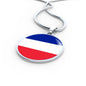 France Flag Necklace France Flag Stainless Steel or 18k Gold 18-22" - Express Your Love Gifts