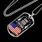 Freedom 2Nd Amendment Dog Tag Stainless Steel or 18k Gold Dog Tag 24" Chain-Express Your Love Gifts