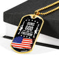 Freedom 2Nd Amendment Dog Tag Stainless Steel or 18k Gold Dog Tag 24" Chain-Express Your Love Gifts