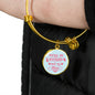 Friend Gift You'Re My Bestfriend And My Love Circle Bangle Bracelet Stainless Steel or 18k Gold - Express Your Love Gifts
