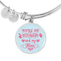 Friend Gift You'Re My Bestfriend And My Love Circle Bangle Bracelet Stainless Steel or 18k Gold - Express Your Love Gifts