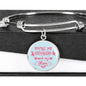 Friend Gift You'Re My Bestfriend And My Love Circle Bangle Bracelet Stainless Steel or 18k Gold - Express Your Love Gifts