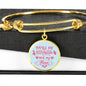 Friend Gift You'Re My Bestfriend And My Love Circle Bangle Bracelet Stainless Steel or 18k Gold - Express Your Love Gifts