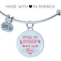 Friend Gift You'Re My Bestfriend And My Love Circle Bangle Bracelet Stainless Steel or 18k Gold - Express Your Love Gifts
