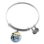 Friend Message True Friends Are Rare Circle Bangle Bracelet Stainless Steel or 18k Gold" - Express Your Love Gifts