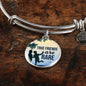 Friend Message True Friends Are Rare Circle Bangle Bracelet Stainless Steel or 18k Gold" - Express Your Love Gifts