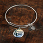 Friend Message True Friends Are Rare Circle Bangle Bracelet Stainless Steel or 18k Gold" - Express Your Love Gifts