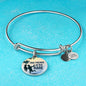Friend Message True Friends Are Rare Circle Bangle Bracelet Stainless Steel or 18k Gold" - Express Your Love Gifts
