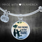 Friend Message True Friends Are Rare Circle Bangle Bracelet Stainless Steel or 18k Gold" - Express Your Love Gifts