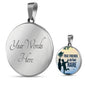 Friend Message True Friends Are Rare Circle Necklace Stainless Steel or 18k Gold 18-22" - Express Your Love Gifts
