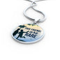 Friend Message True Friends Are Rare Circle Necklace Stainless Steel or 18k Gold 18-22" - Express Your Love Gifts