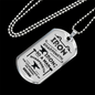 Friends Build One Another Proverbs Necklace Stainless Steel or 18k Gold Dog Tag 24" Chain-Express Your Love Gifts