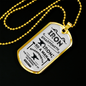 Friends Build One Another Proverbs Necklace Stainless Steel or 18k Gold Dog Tag 24" Chain-Express Your Love Gifts