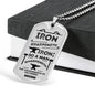 Friends Build One Another Proverbs Necklace Stainless Steel or 18k Gold Dog Tag 24" Chain-Express Your Love Gifts