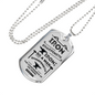 Friends Build One Another Proverbs Necklace Stainless Steel or 18k Gold Dog Tag 24" Chain-Express Your Love Gifts