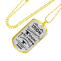 Friends Build One Another Proverbs Necklace Stainless Steel or 18k Gold Dog Tag 24" Chain-Express Your Love Gifts