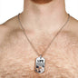 Friendship Gift Necklace Stainless Steel or 18k Gold Dog Tag 24" Chain-Express Your Love Gifts