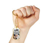 Friendship Gift Necklace Stainless Steel or 18k Gold Dog Tag 24" Chain-Express Your Love Gifts