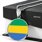 Gabon Flag Necklace Gabon Flag Stainless Steel or 18k Gold 18-22" - Express Your Love Gifts