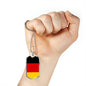 Germany Flag Necklace Germany Flag Stainless Steel or 18k Gold Dog Tag 24" - Express Your Love Gifts