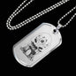 Gift For Drummer For Drummer Dog Tag Stainless Steel or 18k Gold 24" Chain - Express Your Love Gifts