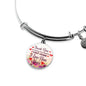 Gift For Mom Thank You For Being My First Home Circle Bangle Stainless Steel or 18k Gold 18-22" - Express Your Love Gifts