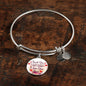 Gift For Mom Thank You For Being My First Home Circle Bangle Stainless Steel or 18k Gold 18-22" - Express Your Love Gifts