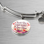Gift For Mom Thank You For Being My First Home Circle Bangle Stainless Steel or 18k Gold 18-22" - Express Your Love Gifts