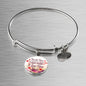 Gift For Mom Thank You For Being My First Home Circle Bangle Stainless Steel or 18k Gold 18-22" - Express Your Love Gifts