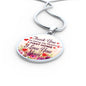 Gift For Mom Thank You For Being My First Home Circle Necklace Stainless Steel or 18k Gold 18-22" - Express Your Love Gifts