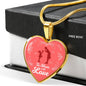 Gift For Mom To Mom With Love Heart Stainless Steel or 18k Gold Heart Pendant Necklace 18-22" - Express Your Love Gifts