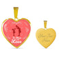 Gift For Mom To Mom With Love Heart Stainless Steel or 18k Gold Heart Pendant Necklace 18-22" - Express Your Love Gifts