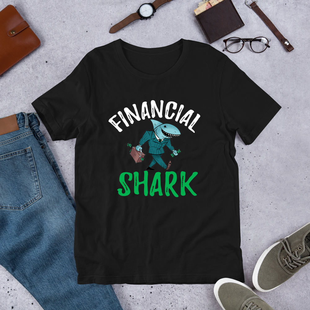 Gift For Trader, Financial Shark Stock Market T-Shirt - Express Your Love Gifts