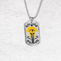 Gladiator Helmet And Sword Necklace Stainless Steel or 18k Gold Dog Tag 24" Chain-Express Your Love Gifts