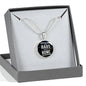 Go Hard or Go Home Circle Necklace Stainless Steel or 18k Gold 18-22"-Express Your Love Gifts