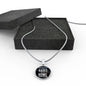 Go Hard or Go Home Circle Necklace Stainless Steel or 18k Gold 18-22"-Express Your Love Gifts